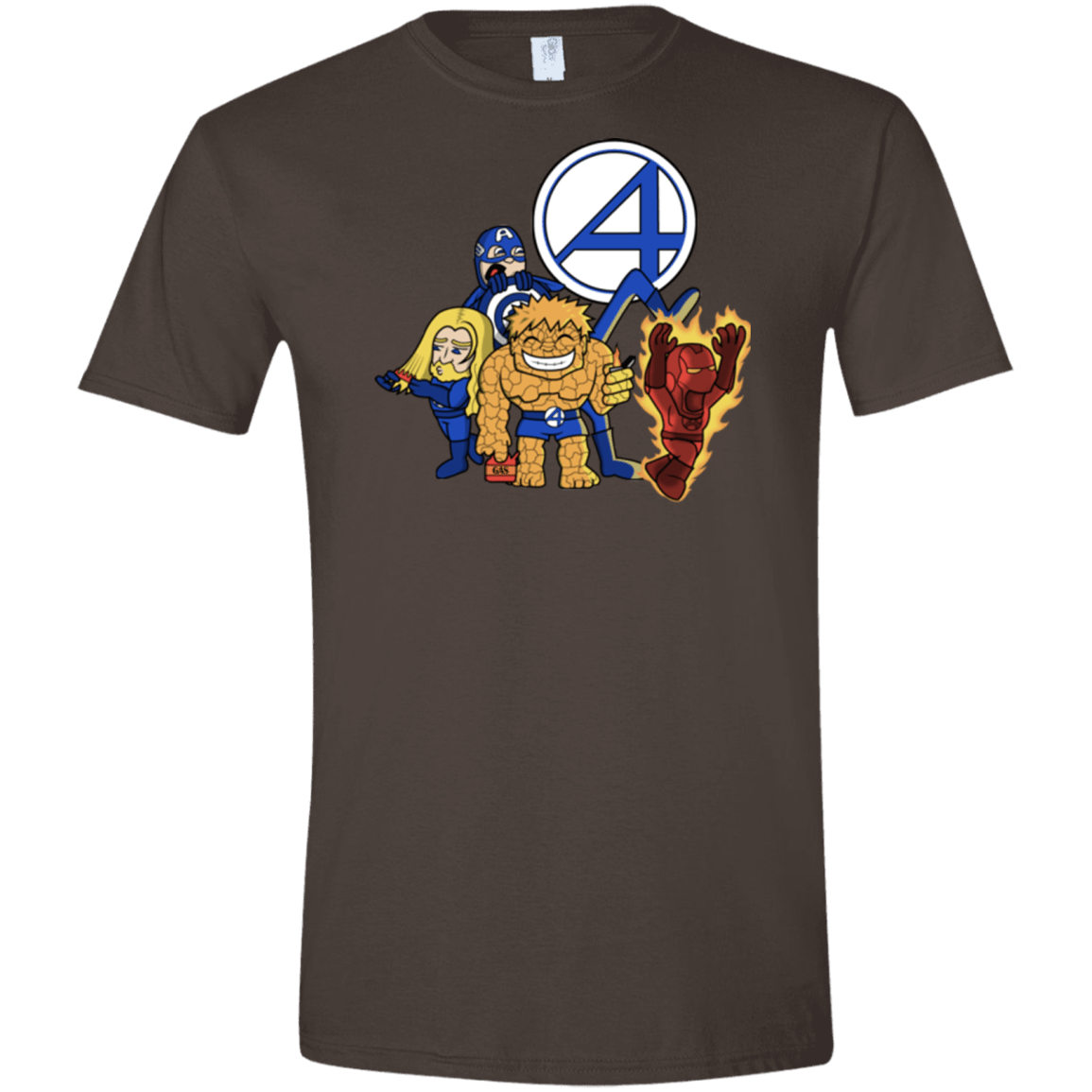 T-Shirts Dark Chocolate / S FANTASTIC-A Men's Semi-Fitted Softstyle