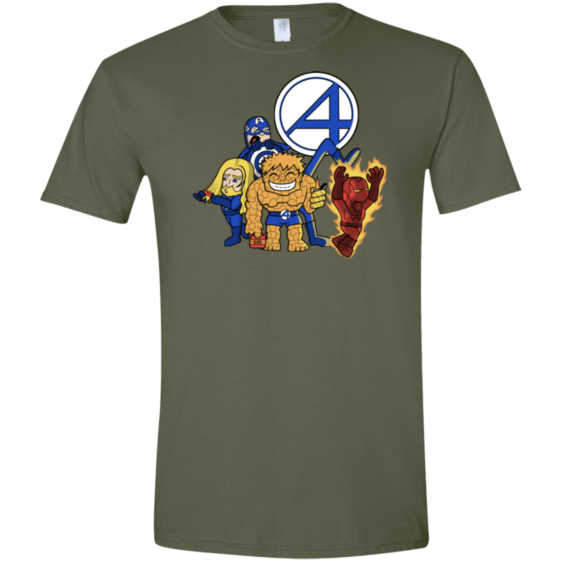 T-Shirts Military Green / S FANTASTIC-A Men's Semi-Fitted Softstyle