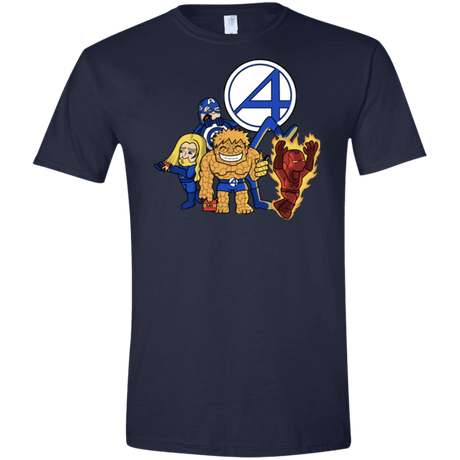 T-Shirts Navy / X-Small FANTASTIC-A Men's Semi-Fitted Softstyle