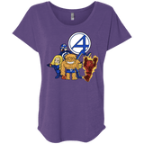 T-Shirts Purple Rush / X-Small FANTASTIC-A Triblend Dolman Sleeve