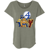 T-Shirts Venetian Grey / X-Small FANTASTIC-A Triblend Dolman Sleeve