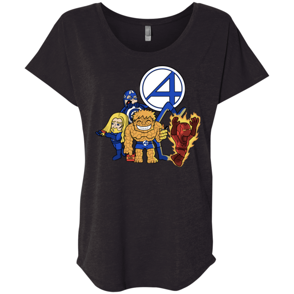 T-Shirts Vintage Black / X-Small FANTASTIC-A Triblend Dolman Sleeve