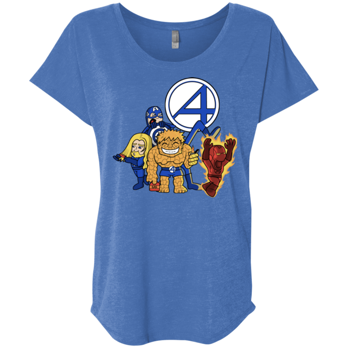 T-Shirts Vintage Royal / X-Small FANTASTIC-A Triblend Dolman Sleeve