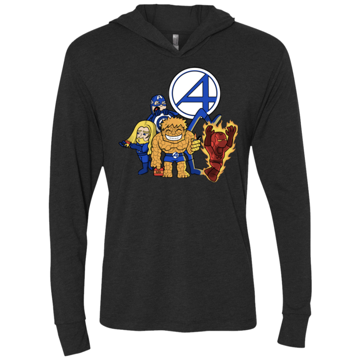 T-Shirts Vintage Black / X-Small FANTASTIC-A Triblend Long Sleeve Hoodie Tee