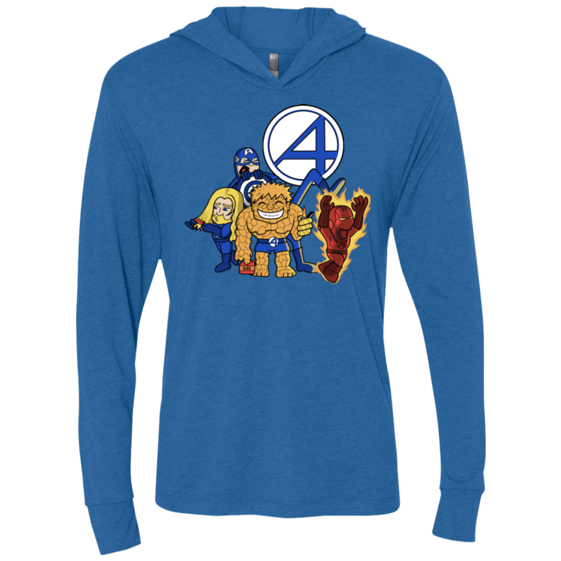 T-Shirts Vintage Royal / X-Small FANTASTIC-A Triblend Long Sleeve Hoodie Tee