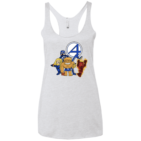 T-Shirts Heather White / X-Small FANTASTIC-A Women's Triblend Racerback Tank