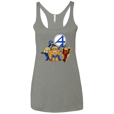 T-Shirts Venetian Grey / X-Small FANTASTIC-A Women's Triblend Racerback Tank