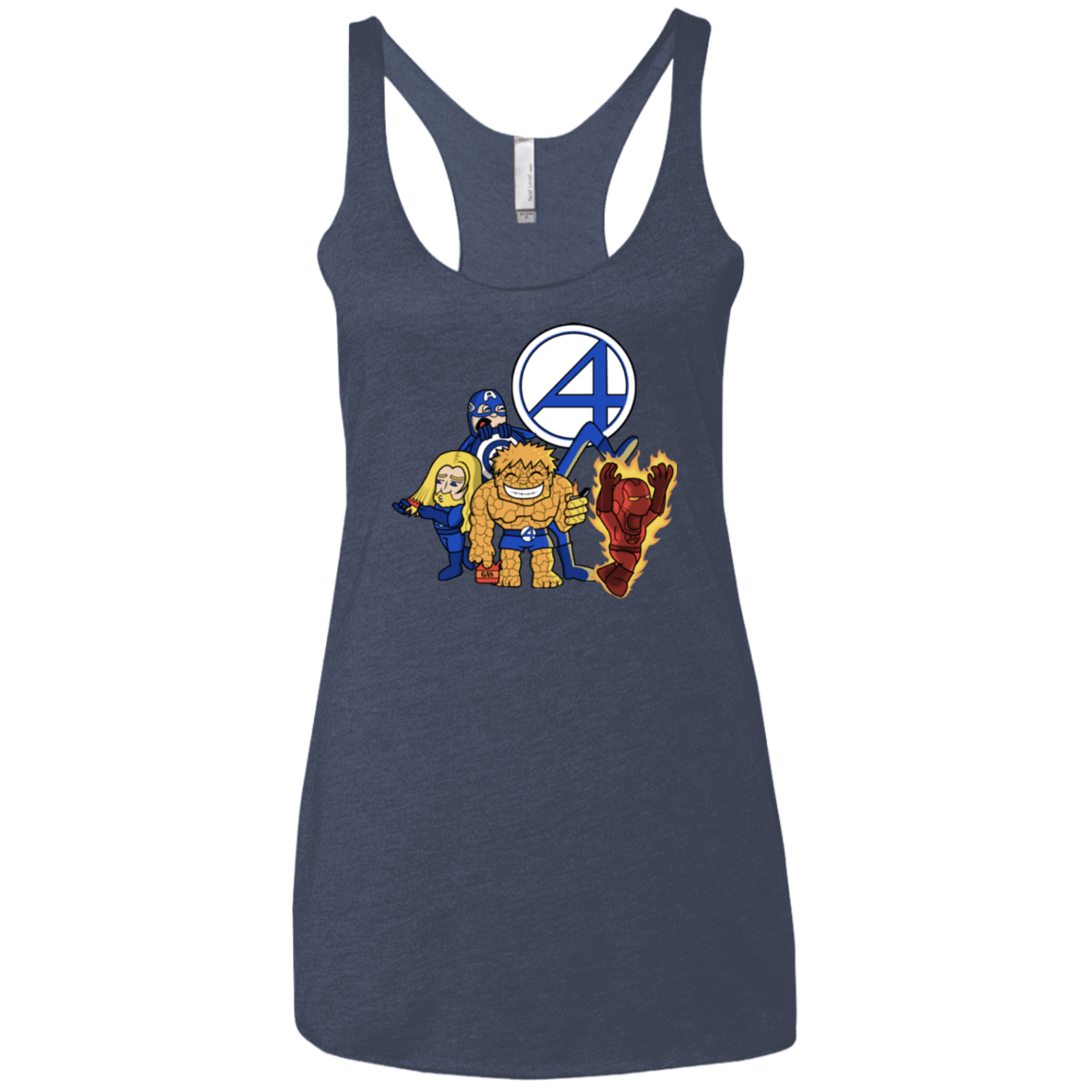 T-Shirts Vintage Navy / X-Small FANTASTIC-A Women's Triblend Racerback Tank