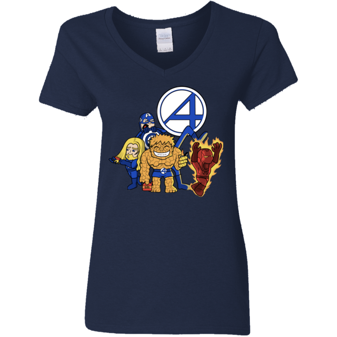 T-Shirts Navy / S FANTASTIC-A Women's V-Neck T-Shirt