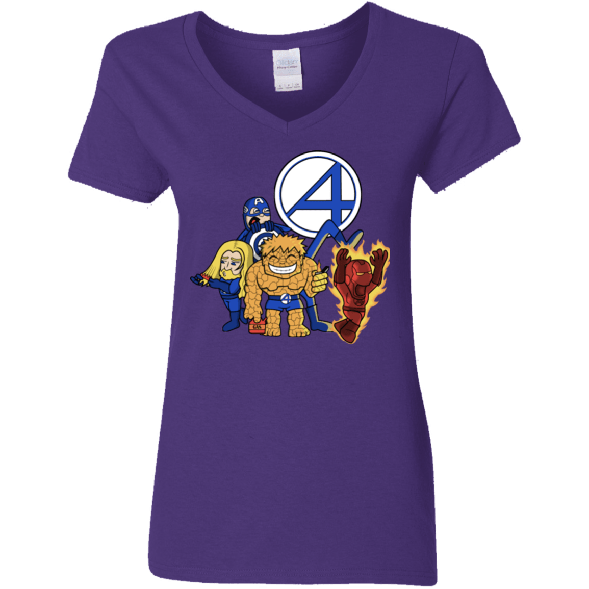 T-Shirts Purple / S FANTASTIC-A Women's V-Neck T-Shirt