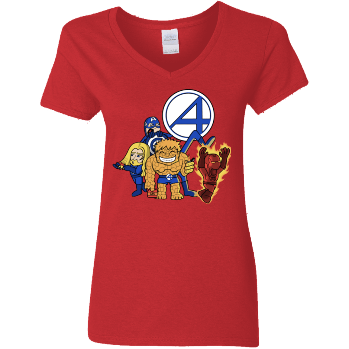 T-Shirts Red / S FANTASTIC-A Women's V-Neck T-Shirt