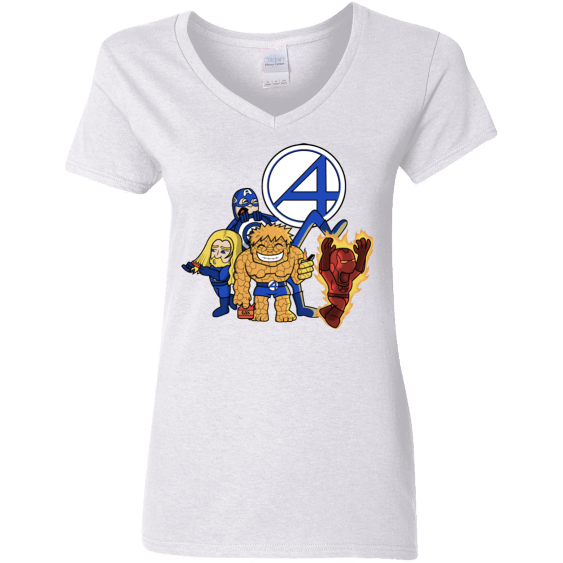 T-Shirts White / S FANTASTIC-A Women's V-Neck T-Shirt