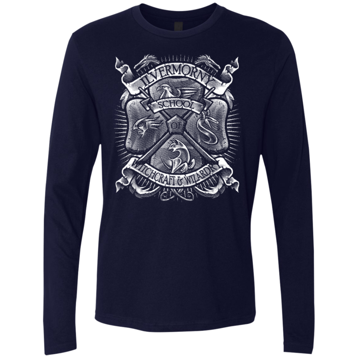T-Shirts Midnight Navy / Small Fantastic Crest Men's Premium Long Sleeve