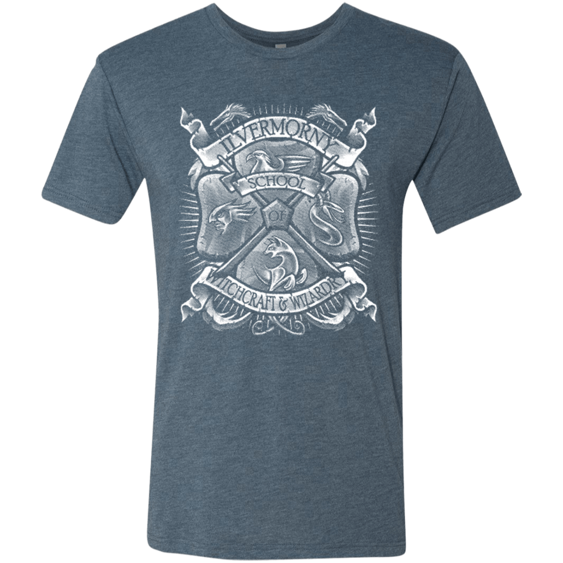 T-Shirts Indigo / Small Fantastic Crest Men's Triblend T-Shirt