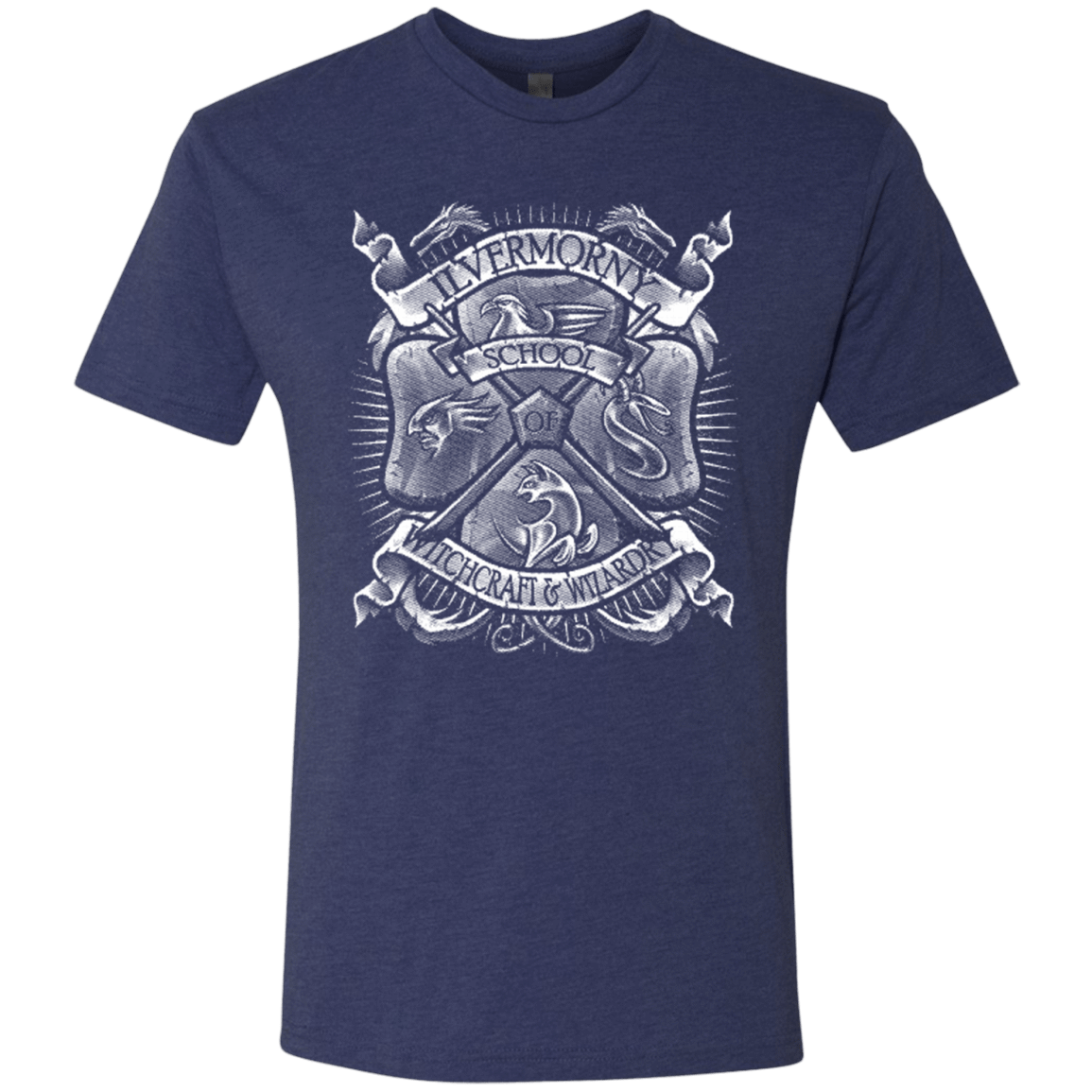 T-Shirts Vintage Navy / Small Fantastic Crest Men's Triblend T-Shirt