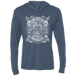 T-Shirts Indigo / X-Small Fantastic Crest Triblend Long Sleeve Hoodie Tee