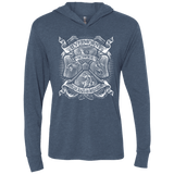 T-Shirts Indigo / X-Small Fantastic Crest Triblend Long Sleeve Hoodie Tee