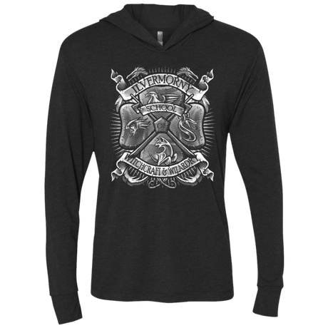 T-Shirts Vintage Black / X-Small Fantastic Crest Triblend Long Sleeve Hoodie Tee