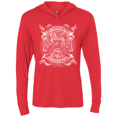 T-Shirts Vintage Red / X-Small Fantastic Crest Triblend Long Sleeve Hoodie Tee