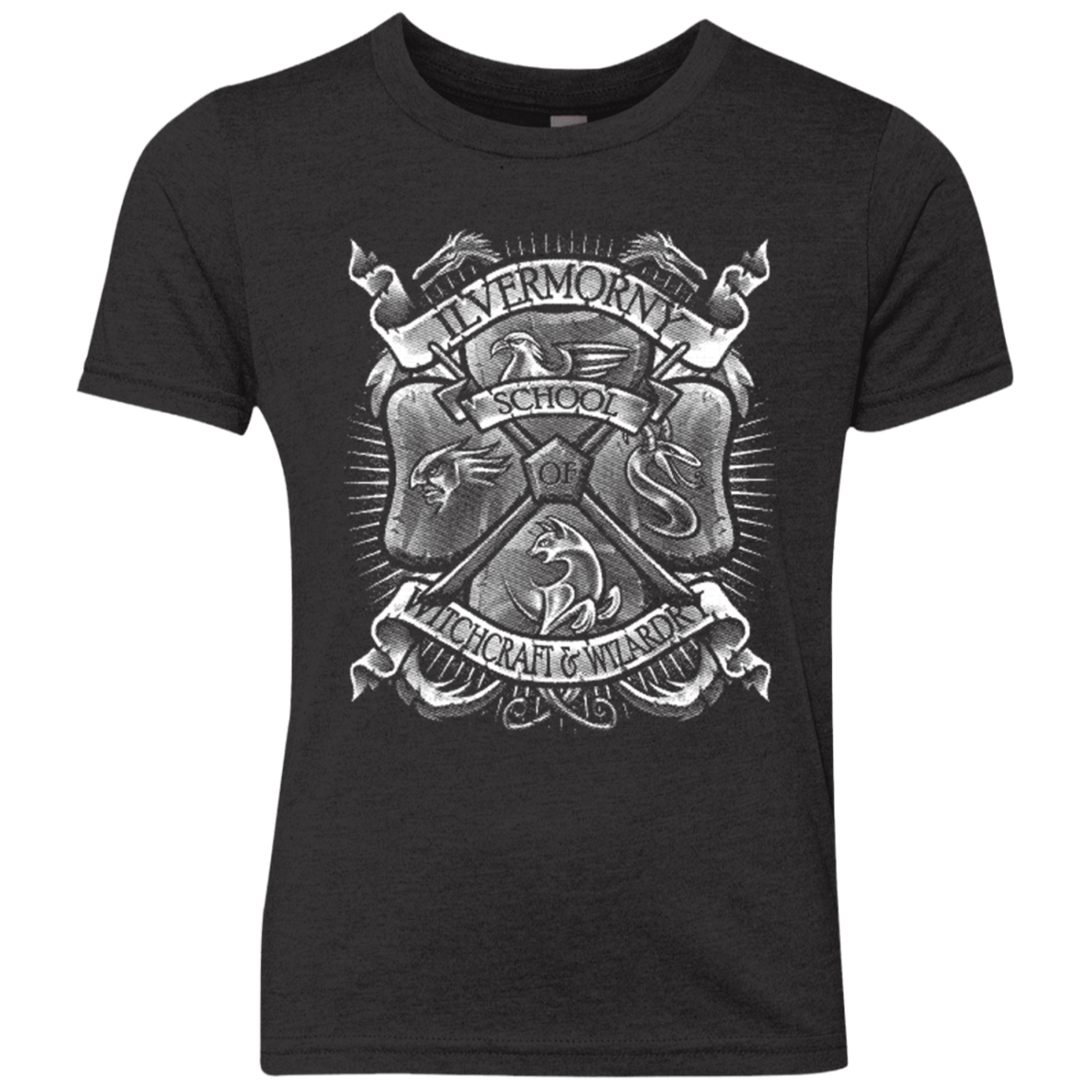 T-Shirts Vintage Black / YXS Fantastic Crest Youth Triblend T-Shirt