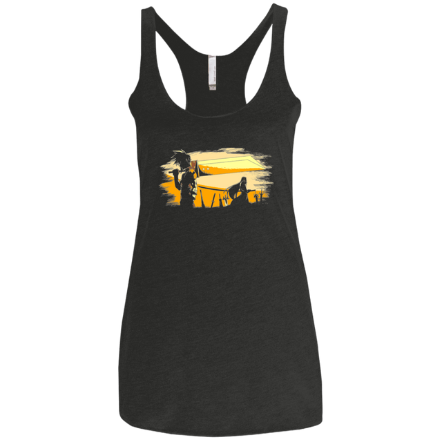 T-Shirts Vintage Black / X-Small Fantasy champloo Women's Triblend Racerback Tank