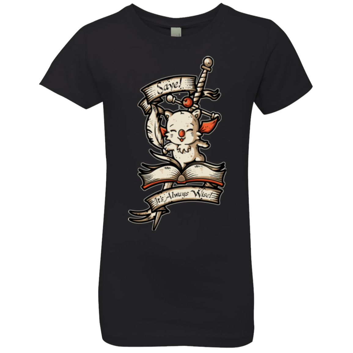 T-Shirts Black / YXS FANTASY SAVE POINT Girls Premium T-Shirt