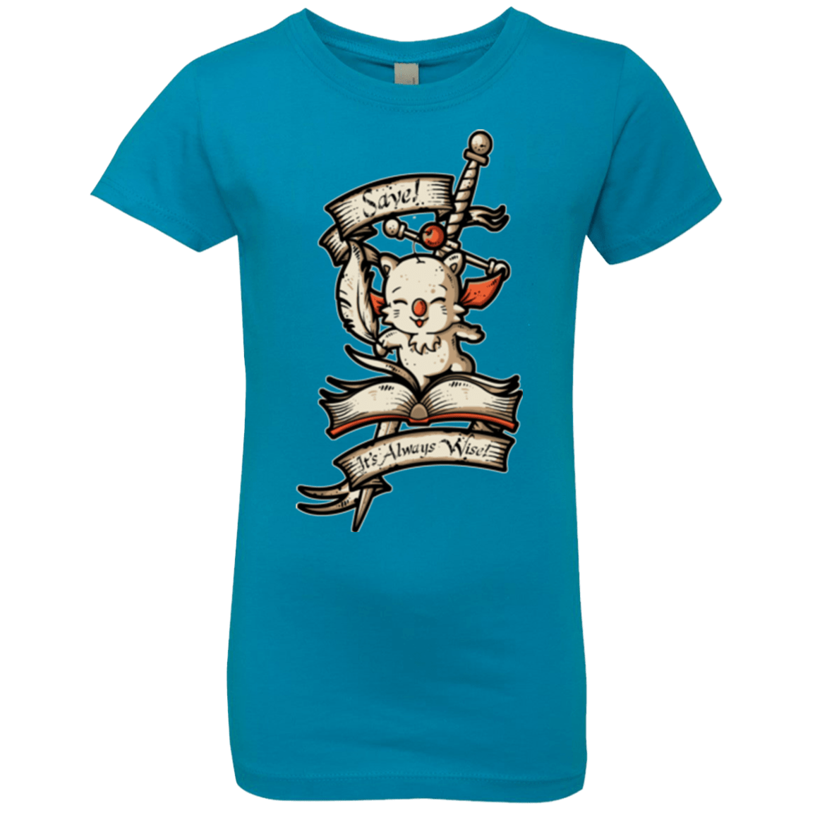 T-Shirts Turquoise / YXS FANTASY SAVE POINT Girls Premium T-Shirt