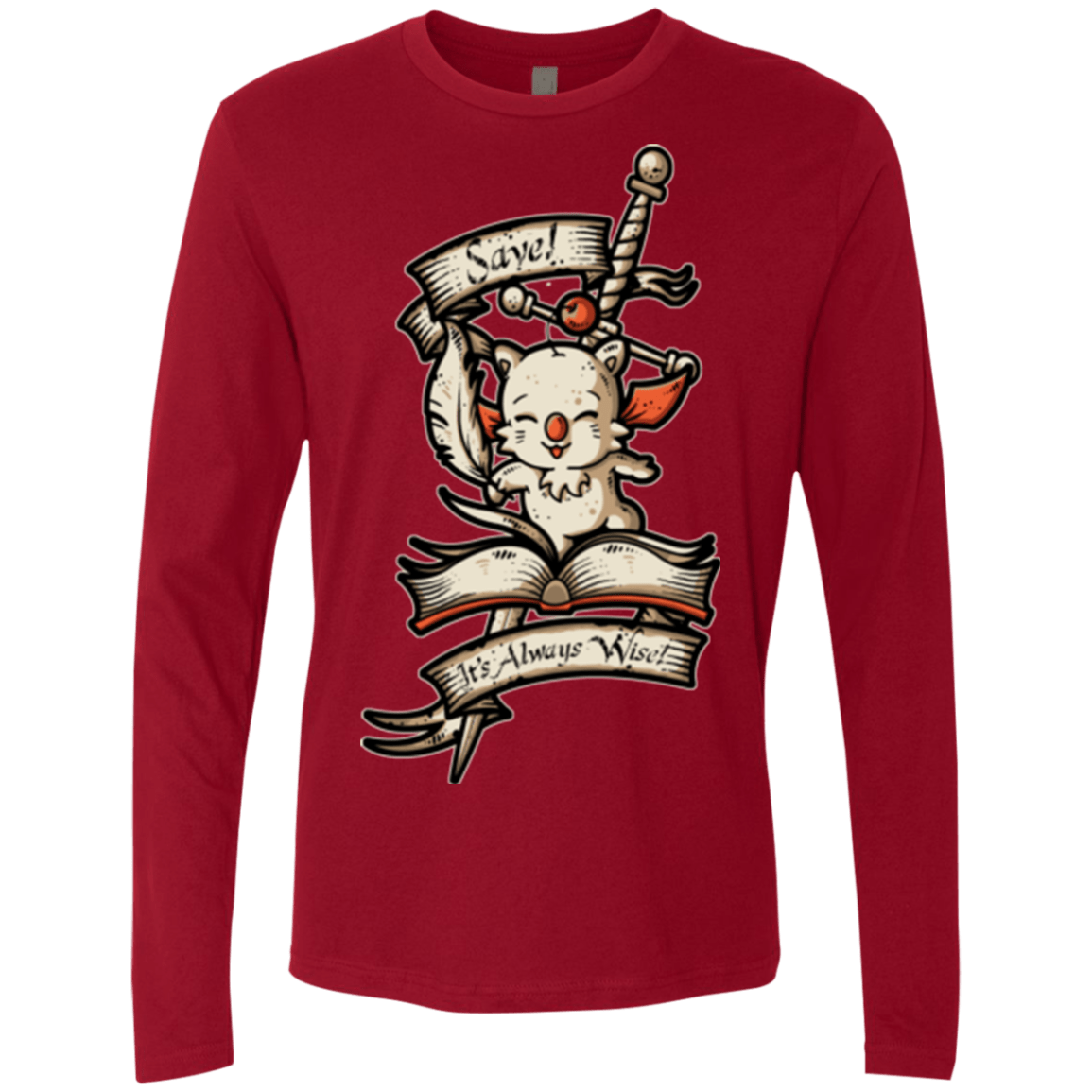 T-Shirts Cardinal / Small FANTASY SAVE POINT Men's Premium Long Sleeve