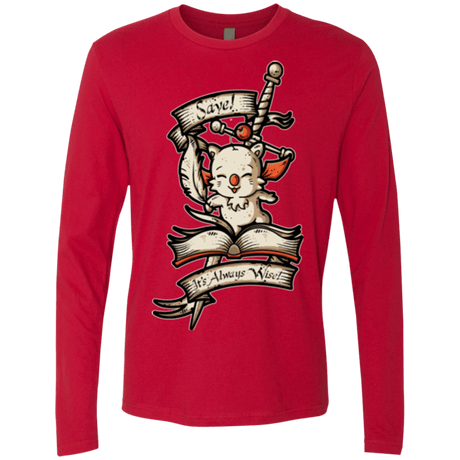 T-Shirts Red / Small FANTASY SAVE POINT Men's Premium Long Sleeve