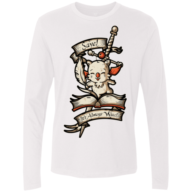 T-Shirts White / Small FANTASY SAVE POINT Men's Premium Long Sleeve