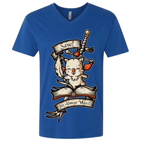 T-Shirts Royal / X-Small FANTASY SAVE POINT Men's Premium V-Neck