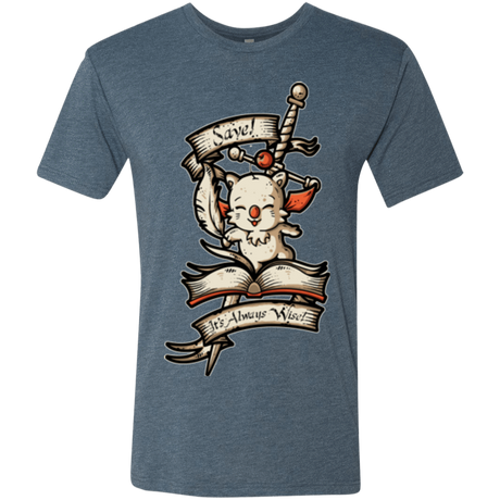 T-Shirts Indigo / Small FANTASY SAVE POINT Men's Triblend T-Shirt