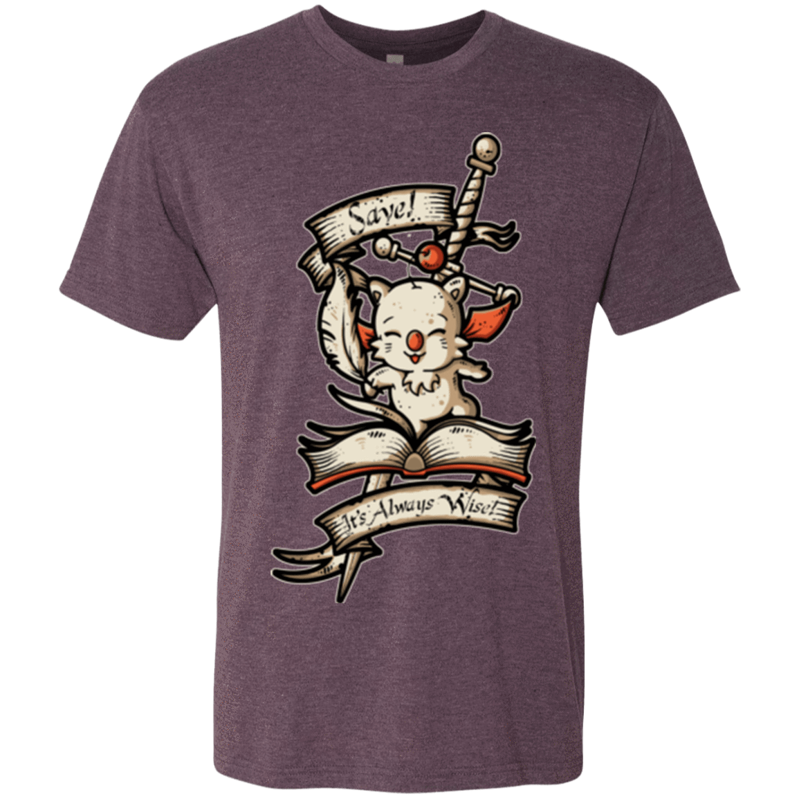 T-Shirts Vintage Purple / Small FANTASY SAVE POINT Men's Triblend T-Shirt