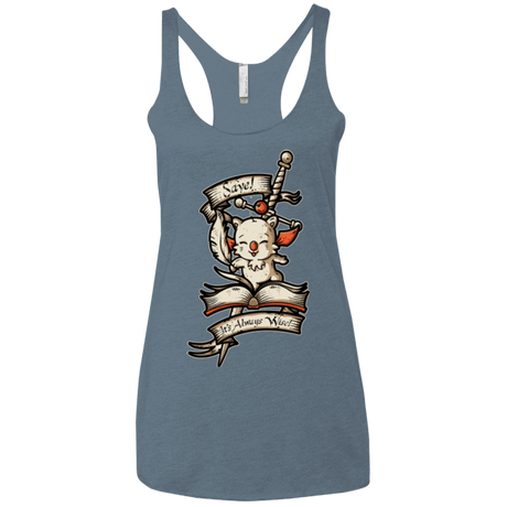 T-Shirts Indigo / X-Small FANTASY SAVE POINT Women's Triblend Racerback Tank