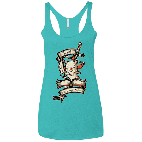 T-Shirts Tahiti Blue / X-Small FANTASY SAVE POINT Women's Triblend Racerback Tank