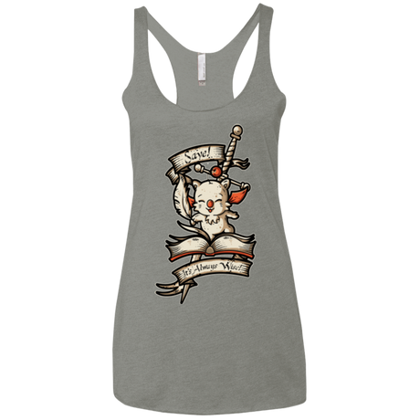 T-Shirts Venetian Grey / X-Small FANTASY SAVE POINT Women's Triblend Racerback Tank