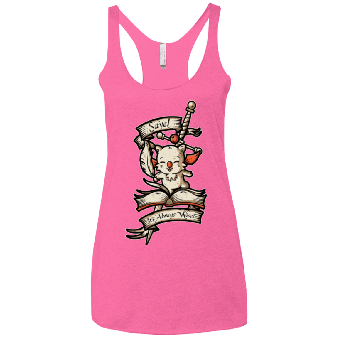 T-Shirts Vintage Pink / X-Small FANTASY SAVE POINT Women's Triblend Racerback Tank
