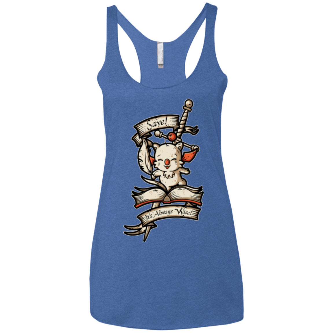 T-Shirts Vintage Royal / X-Small FANTASY SAVE POINT Women's Triblend Racerback Tank