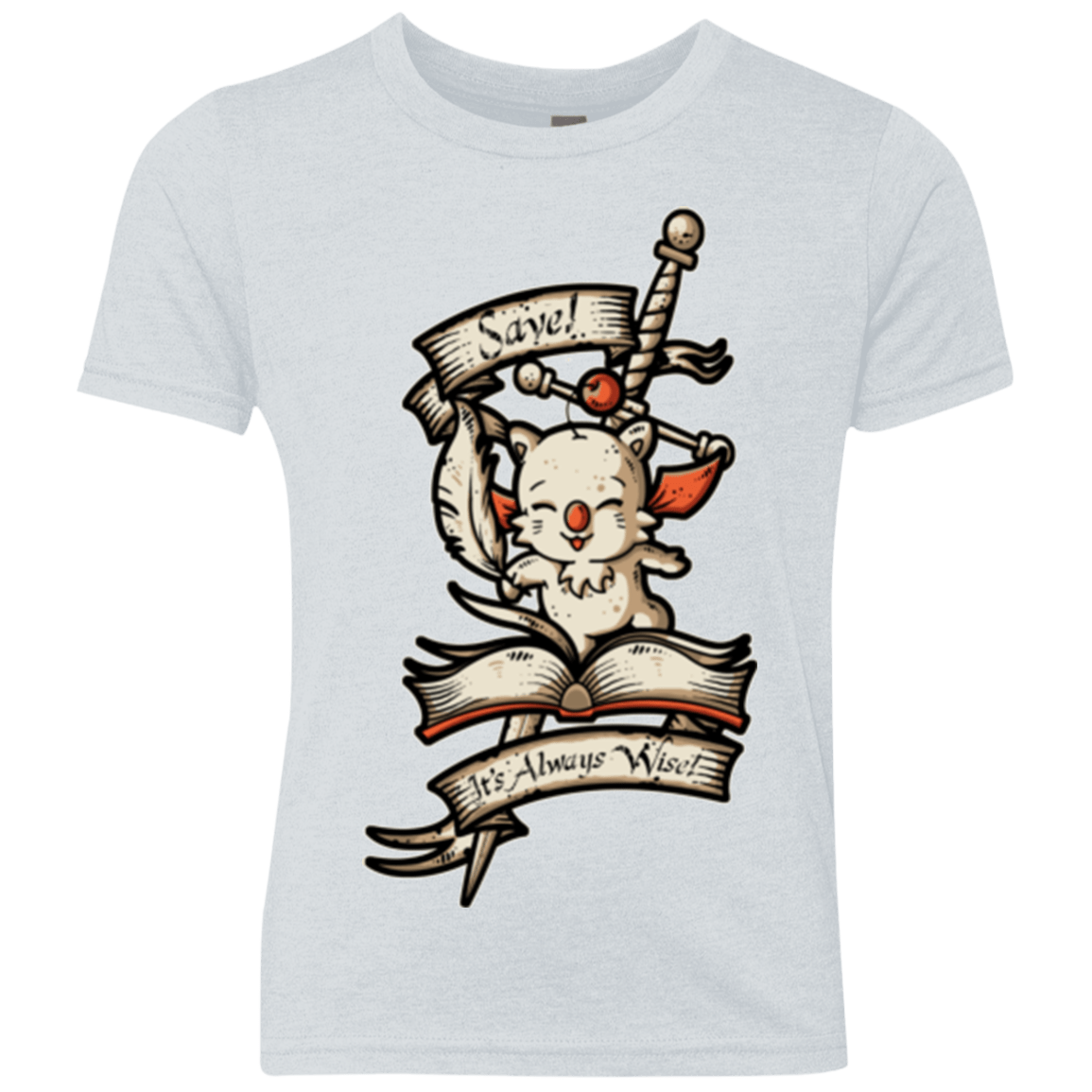 T-Shirts Heather White / YXS FANTASY SAVE POINT Youth Triblend T-Shirt