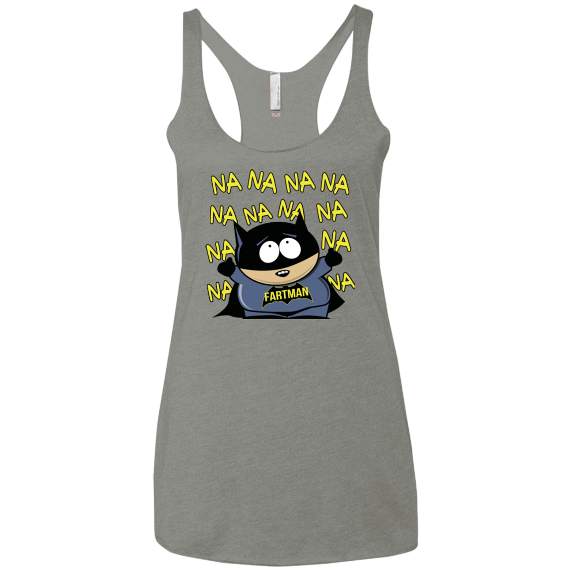 T-Shirts Venetian Grey / X-Small Fartman Women's Triblend Racerback Tank