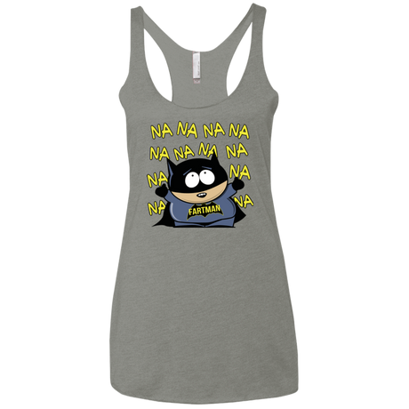 T-Shirts Venetian Grey / X-Small Fartman Women's Triblend Racerback Tank