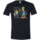 T-Shirts Black / X-Small Fat Cow in a Little Coat Men's Semi-Fitted Softstyle