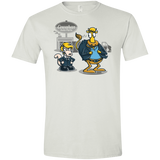 T-Shirts White / X-Small Fat Cow in a Little Coat Men's Semi-Fitted Softstyle