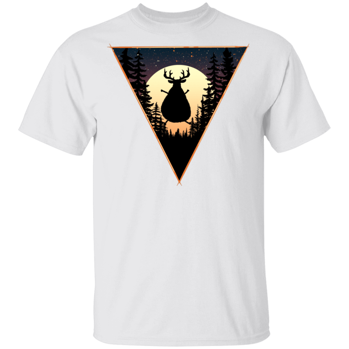 T-Shirts White / S Fat Reindeer Triangle T-Shirt