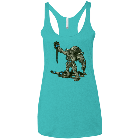 T-Shirts Tahiti Blue / X-Small Fatality Women's Triblend Racerback Tank