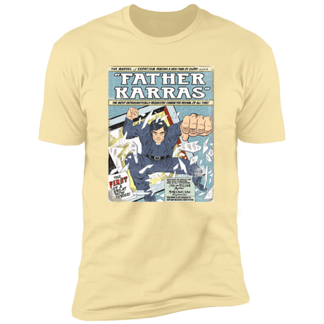 T-Shirts Banana Cream / S Father Karras Men's Premium T-Shirt