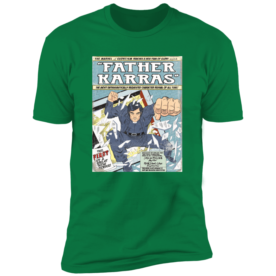 T-Shirts Kelly Green / S Father Karras Men's Premium T-Shirt