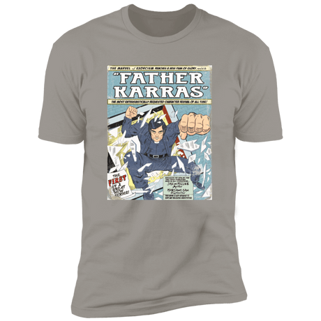 T-Shirts Light Grey / S Father Karras Men's Premium T-Shirt