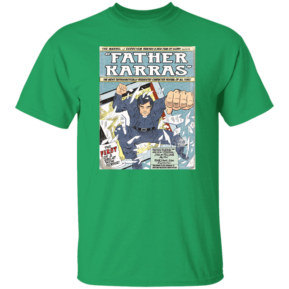 T-Shirts Irish Green / S Father Karras T-Shirt