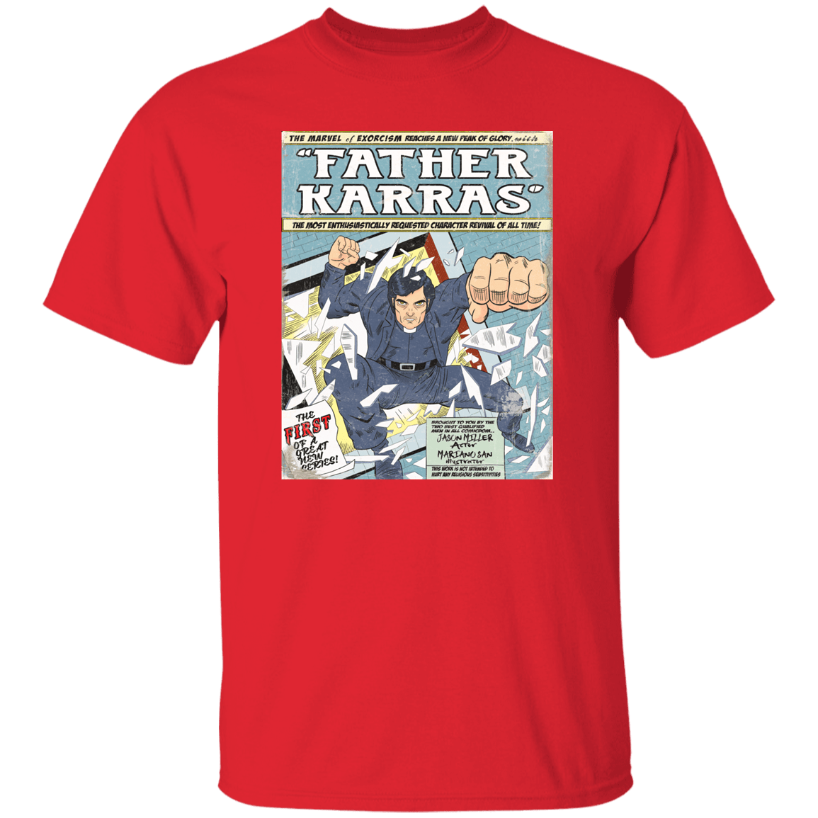 T-Shirts Red / S Father Karras T-Shirt